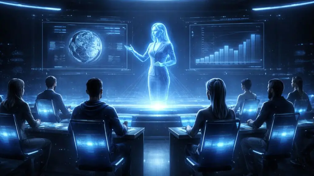 AI metaverse university platform interface